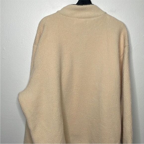 Madewell (Re)sourced Mens Size XXL Sherpa Half-Zip Sweatshirt - Picture 7 of 12